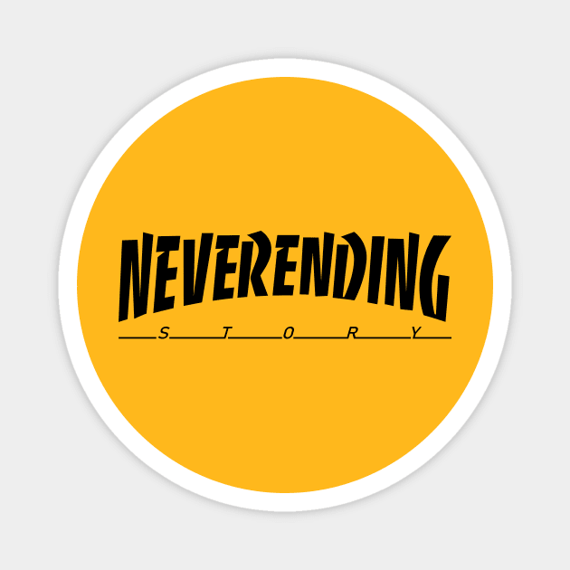 Neverending Story Typography Magnet by SERVASTEAK